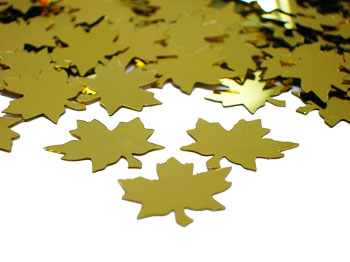 Gold Maple Leaf Confetti